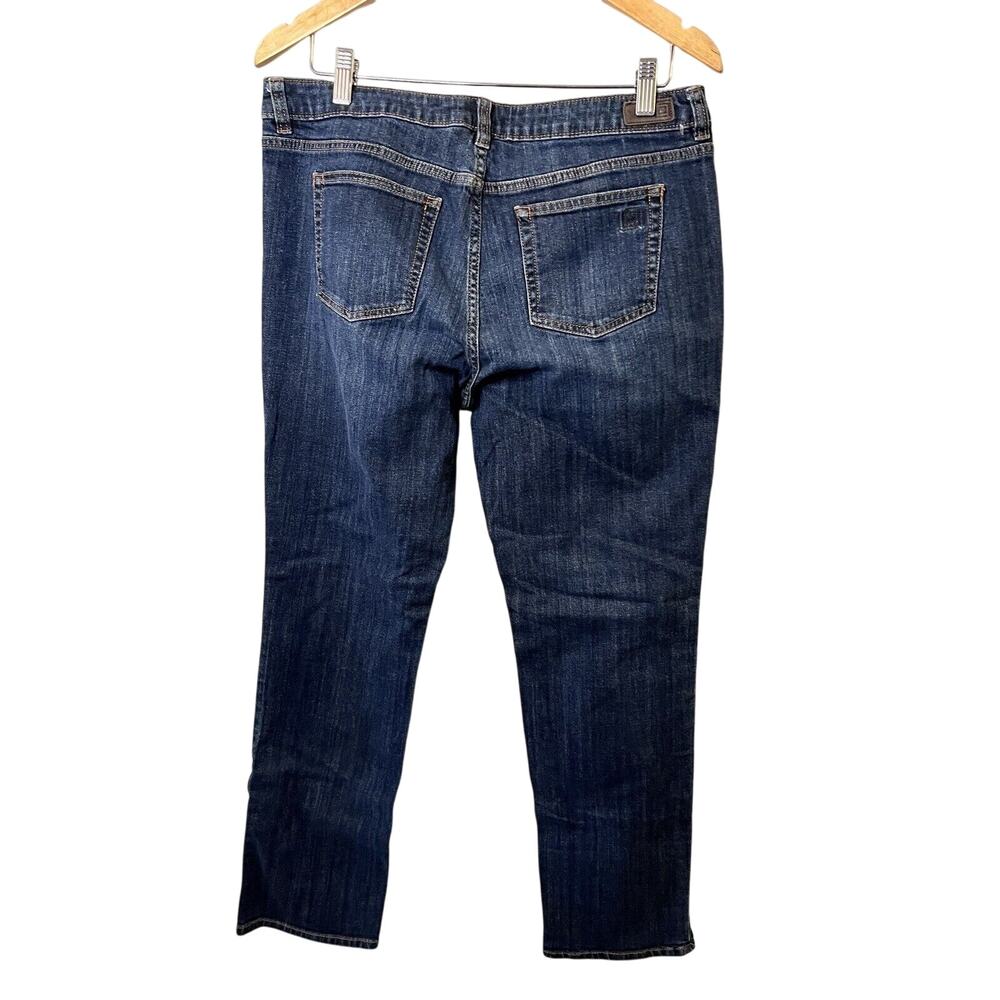 Liz Claiborne Jeans Womens Size 14 Classic Fit Straight Leg Jeans 28” Inseam - Picture 2 of 8